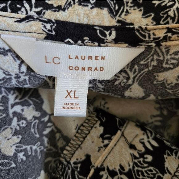 LC Lauren Conraf Black and White Collared Dress - Picture 5 of 6